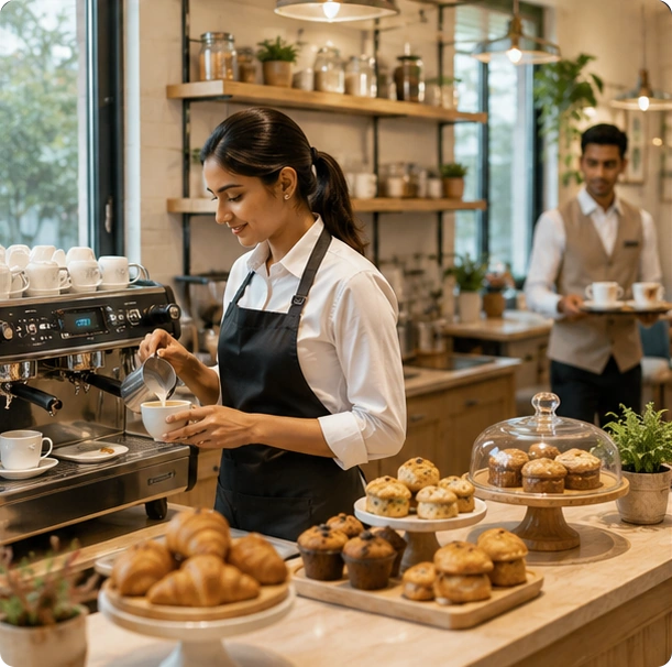 Café and Guest House Staffing
